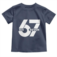 Funny Six Seven 67 Meme Toddler T Shirt Bold Graphic - Wonder Print Shop