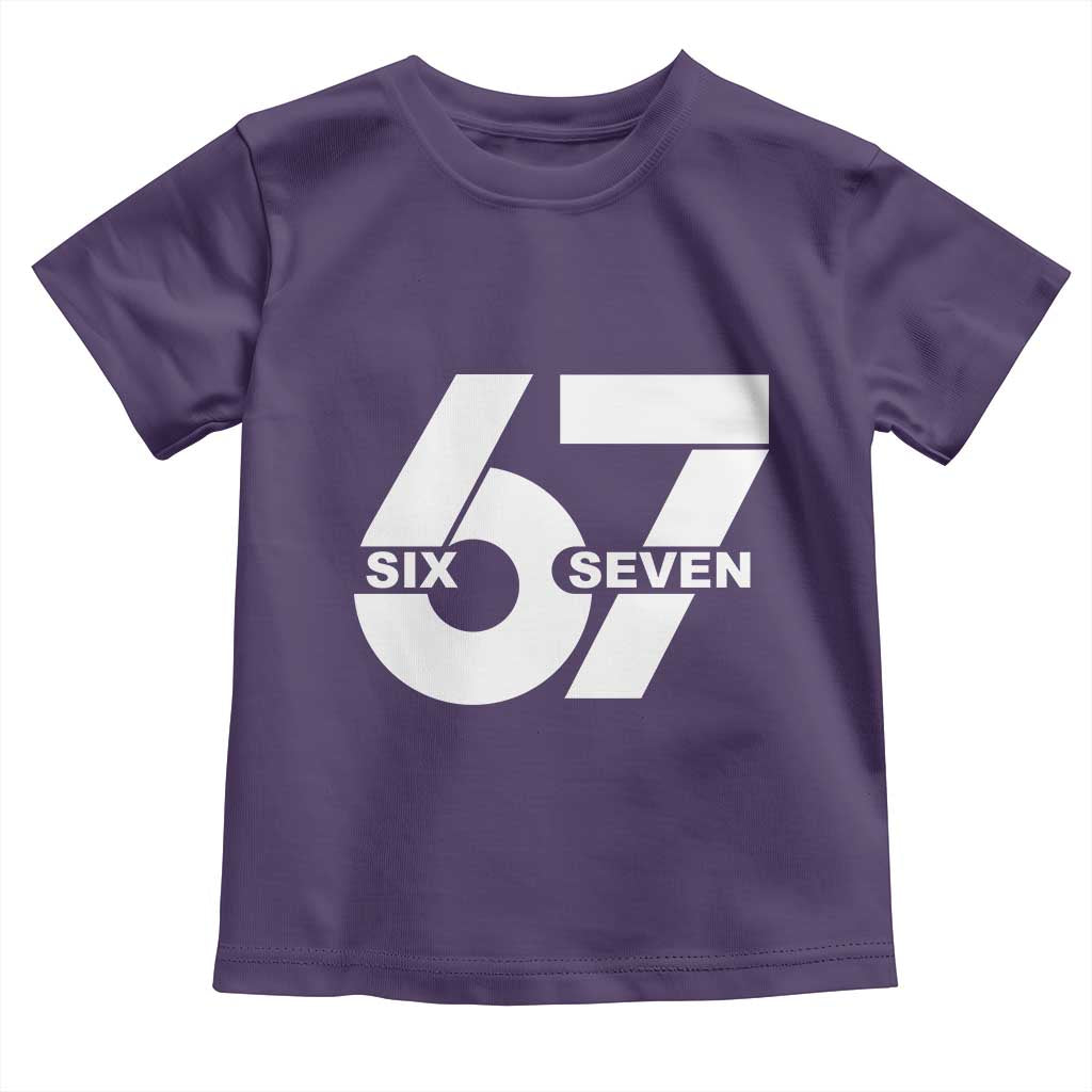 Funny Six Seven 67 Meme Toddler T Shirt Bold Graphic - Wonder Print Shop