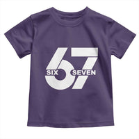 Funny Six Seven 67 Meme Toddler T Shirt Bold Graphic - Wonder Print Shop