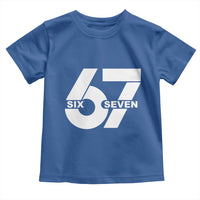 Funny Six Seven 67 Meme Toddler T Shirt Bold Graphic - Wonder Print Shop