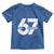 Funny Six Seven 67 Meme Toddler T Shirt Bold Graphic - Wonder Print Shop