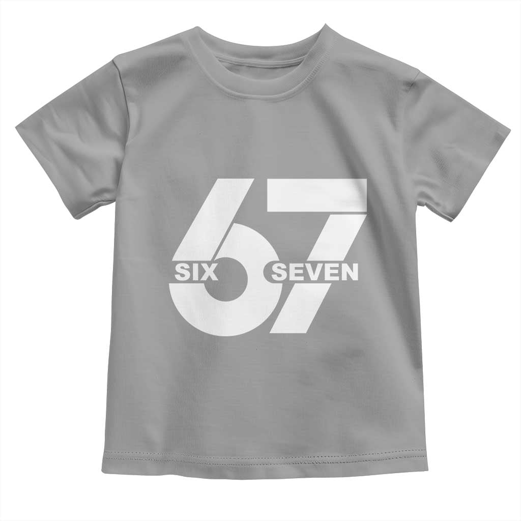 Funny Six Seven 67 Meme Toddler T Shirt Bold Graphic - Wonder Print Shop
