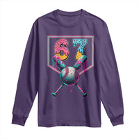Funny Six Seven Baseball Drip Long Sleeve Shirt Number 67 Meme Drippy Bats - Wonder Print Shop