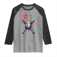 Funny Six Seven Baseball Drip Raglan Shirt Number 67 Meme Drippy Bats - Wonder Print Shop