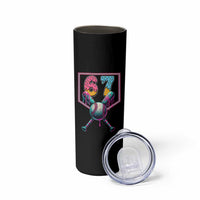 Funny Six Seven Baseball Drip Skinny Tumbler Number 67 Meme Drippy Bats - Wonder Print Shop