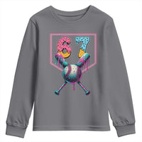 Funny Six Seven Baseball Drip Youth Sweatshirt Number 67 Meme Drippy Bats - Wonder Print Shop