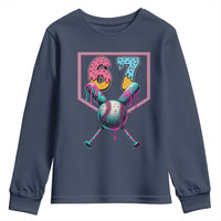 Funny Six Seven Baseball Drip Youth Sweatshirt Number 67 Meme Drippy Bats - Wonder Print Shop