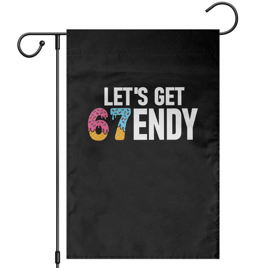 Funny Six Seven 67 Garden Flag Lets Get Sendy 6 7 Meme Icecream - Wonder Print Shop