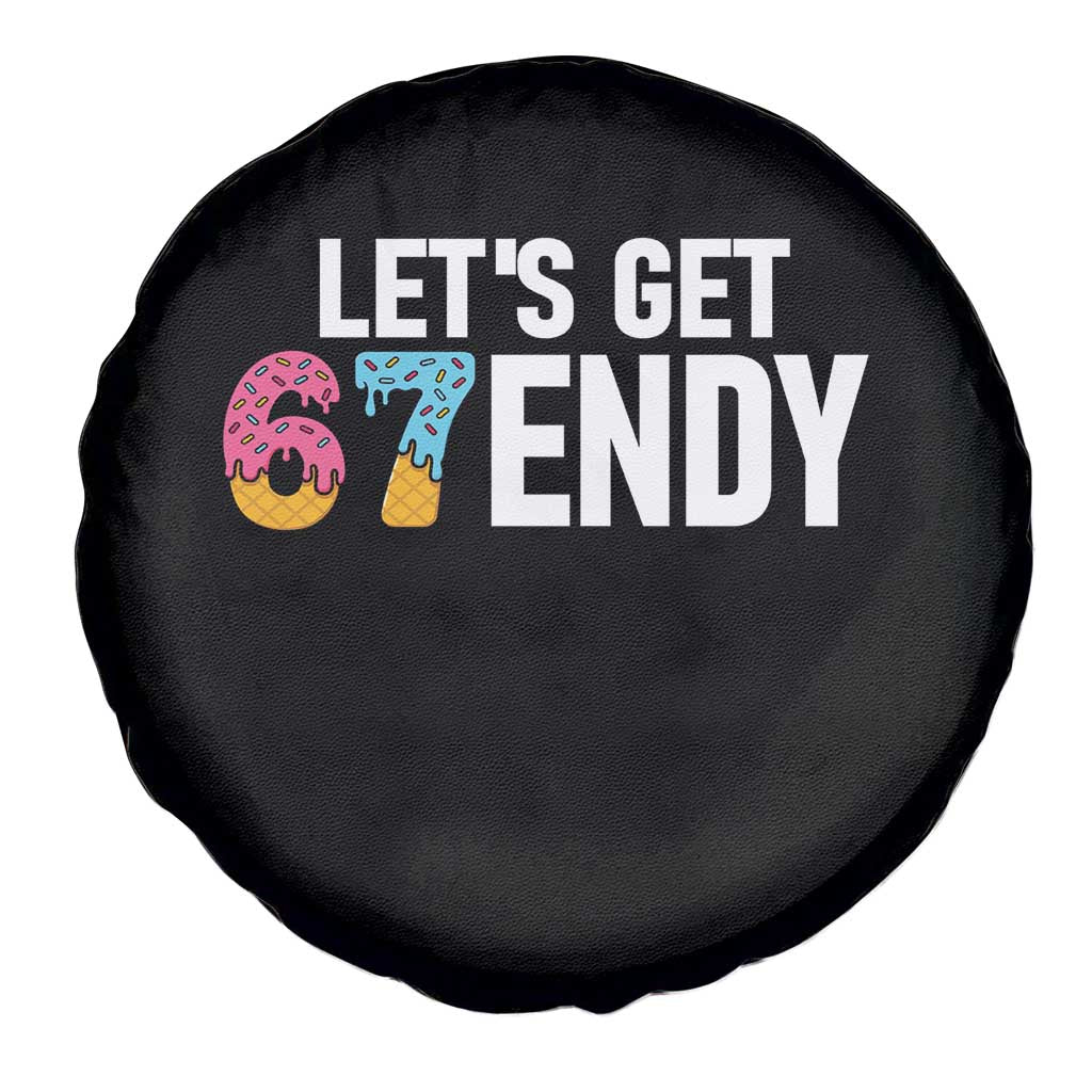 Funny Six Seven 67 Spare Tire Cover Lets Get Sendy 6 7 Meme Icecream - Wonder Print Shop