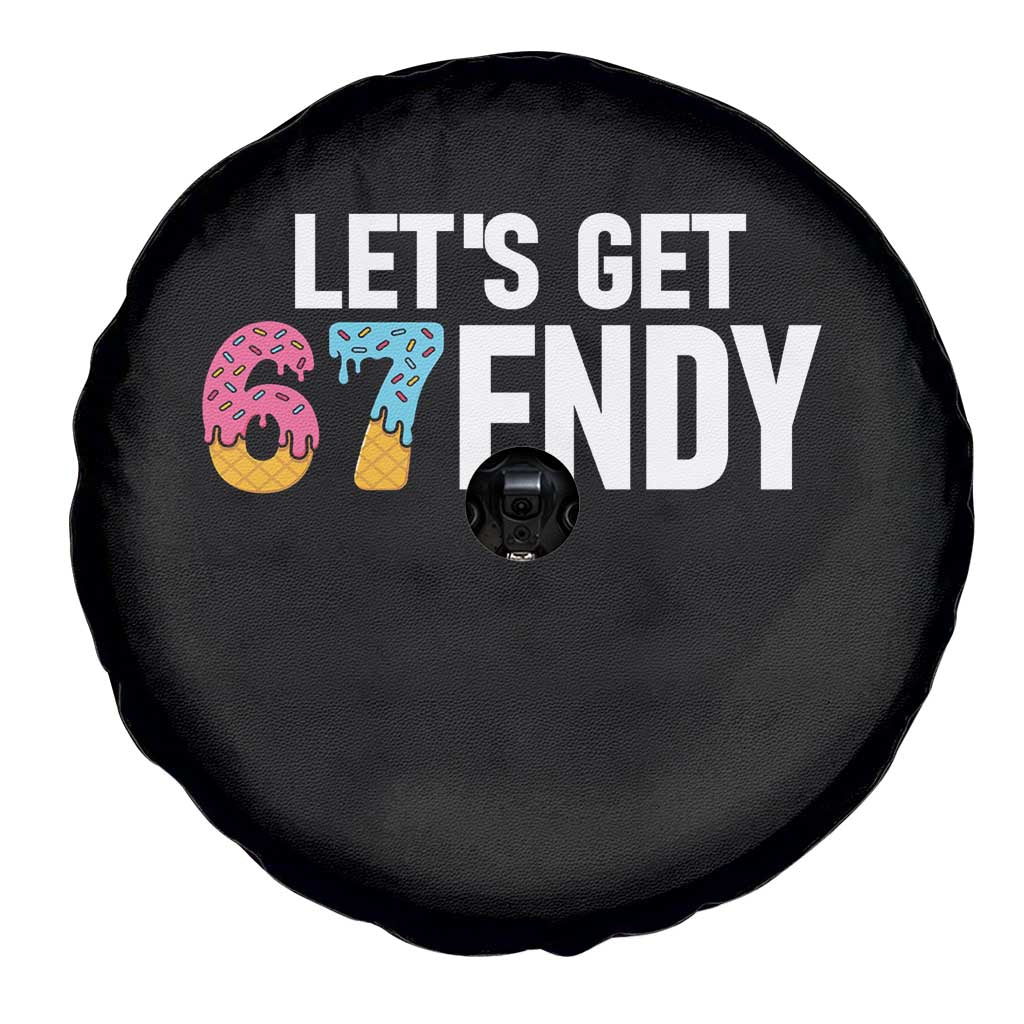 Funny Six Seven 67 Spare Tire Cover Lets Get Sendy 6 7 Meme Icecream - Wonder Print Shop