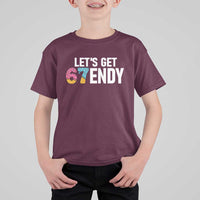 Funny Six Seven 67 T Shirt For Kid Lets Get Sendy 6 7 Meme Icecream - Wonder Print Shop