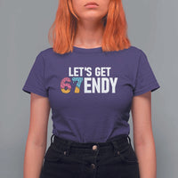 Funny Six Seven 67 T Shirt For Women Lets Get Sendy 6 7 Meme Icecream - Wonder Print Shop