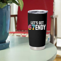 Funny Six Seven 67 Tumbler Cup Lets Get Sendy 6 7 Meme Icecream - Wonder Print Shop