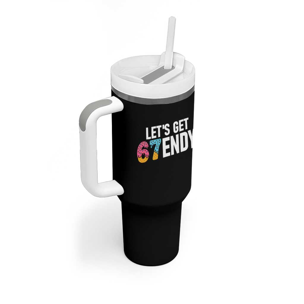 Funny Six Seven 67 Tumbler With Handle Lets Get Sendy 6 7 Meme Icecream - Wonder Print Shop