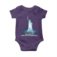 Statue of Liberty Ghost Baby Onesie Are We Great Yet Cause I Just Feel Embarrased - Wonder Print Shop