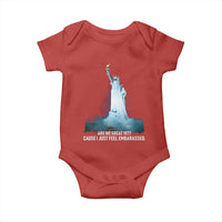 Statue of Liberty Ghost Baby Onesie Are We Great Yet Cause I Just Feel Embarrased - Wonder Print Shop