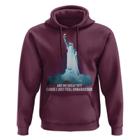 Statue of Liberty Ghost Hoodie Are We Great Yet Cause I Just Feel Embarrased - Wonder Print Shop