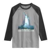 Statue of Liberty Ghost Raglan Shirt Are We Great Yet Cause I Just Feel Embarrased - Wonder Print Shop