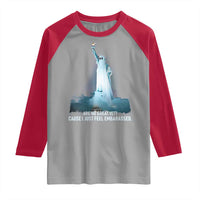 Statue of Liberty Ghost Raglan Shirt Are We Great Yet Cause I Just Feel Embarrased - Wonder Print Shop