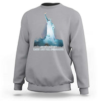 Statue of Liberty Ghost Sweatshirt Are We Great Yet Cause I Just Feel Embarrased - Wonder Print Shop