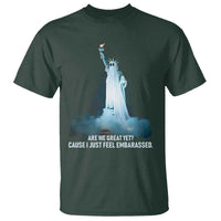 Statue of Liberty Ghost T Shirt Are We Great Yet Cause I Just Feel Embarrased - Wonder Print Shop