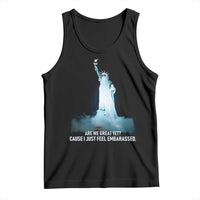 Statue of Liberty Ghost Tank Top Are We Great Yet Cause I Just Feel Embarrased - Wonder Print Shop