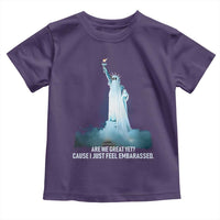 Statue of Liberty Ghost Toddler T Shirt Are We Great Yet Cause I Just Feel Embarrased - Wonder Print Shop