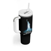 Statue of Liberty Ghost Tumbler With Handle Are We Great Yet Cause I Just Feel Embarrased - Wonder Print Shop