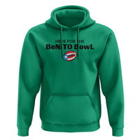 Here For The Benito Bowl Hoodie Funny Puerto Rican Football Party Celebration