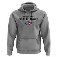 Here For The Benito Bowl Hoodie Funny Puerto Rican Football Party Celebration