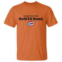 Here For The Benito Bowl T Shirt Funny Puerto Rican Football Party Celebration
