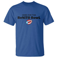 Here For The Benito Bowl T Shirt Funny Puerto Rican Football Party Celebration