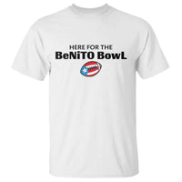 Here For The Benito Bowl T Shirt Funny Puerto Rican Football Party Celebration