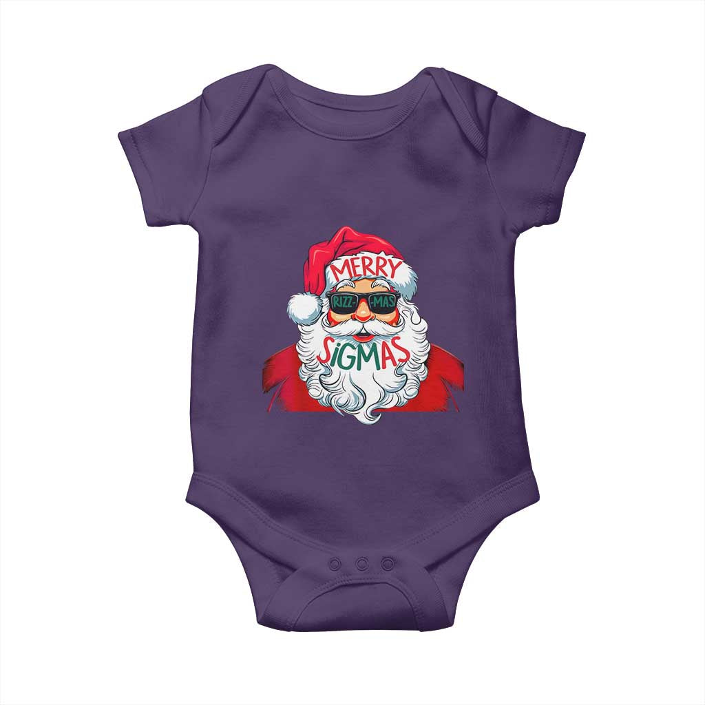 Funny Santa Rizz Christmas Baby Onesie Merry Rizzmas Sigmas Xmas Gen Alpha Middle School
