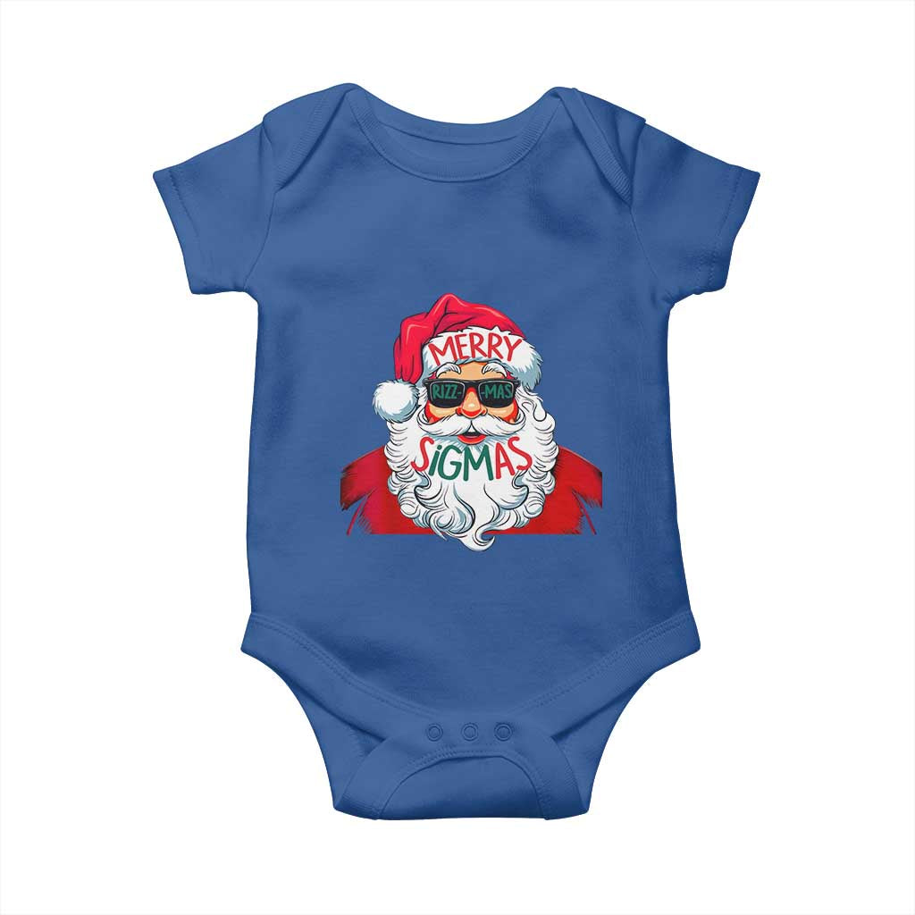 Funny Santa Rizz Christmas Baby Onesie Merry Rizzmas Sigmas Xmas Gen Alpha Middle School