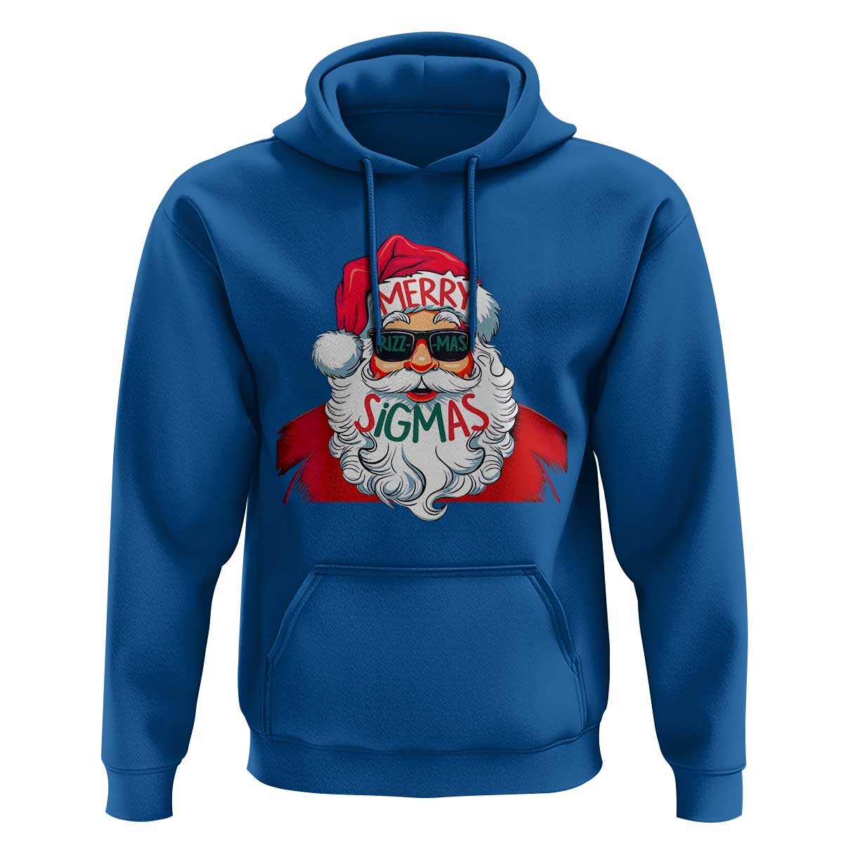 Funny Santa Rizz Christmas Hoodie Merry Rizzmas Sigmas Xmas Gen Alpha Middle School