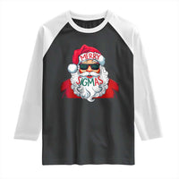 Funny Santa Rizz Christmas Raglan Shirt Merry Rizzmas Sigmas Xmas Gen Alpha Middle School