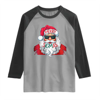 Funny Santa Rizz Christmas Raglan Shirt Merry Rizzmas Sigmas Xmas Gen Alpha Middle School