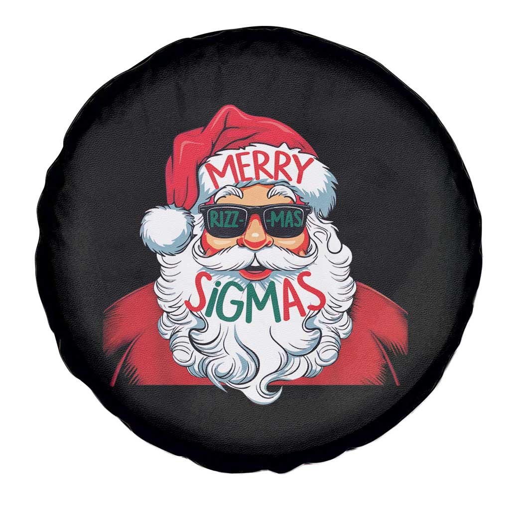 Funny Santa Rizz Christmas Spare Tire Cover Merry Rizzmas Sigmas Xmas Gen Alpha Middle School