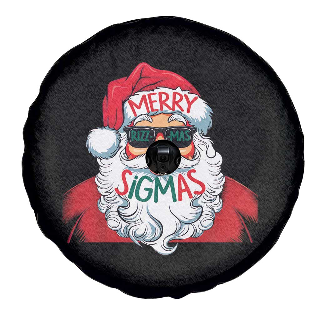 Funny Santa Rizz Christmas Spare Tire Cover Merry Rizzmas Sigmas Xmas Gen Alpha Middle School