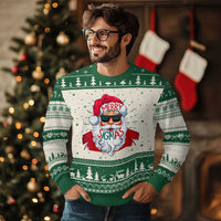 Funny Santa Rizz Xmas Ugly Christmas Sweater Merry Rizzmas Sigmas Xmas Gen Alpha Middle School - Wonder Print Shop