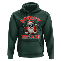 Funny Santa Rizz Christmas Hoodie Merry Rizzmas Claus Funny Xmas