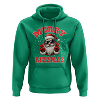 Funny Santa Rizz Christmas Hoodie Merry Rizzmas Claus Funny Xmas