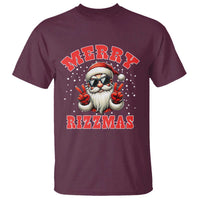 Funny Santa Rizz Christmas T Shirt Merry Rizzmas Claus Funny Xmas - Wonder Print Shop
