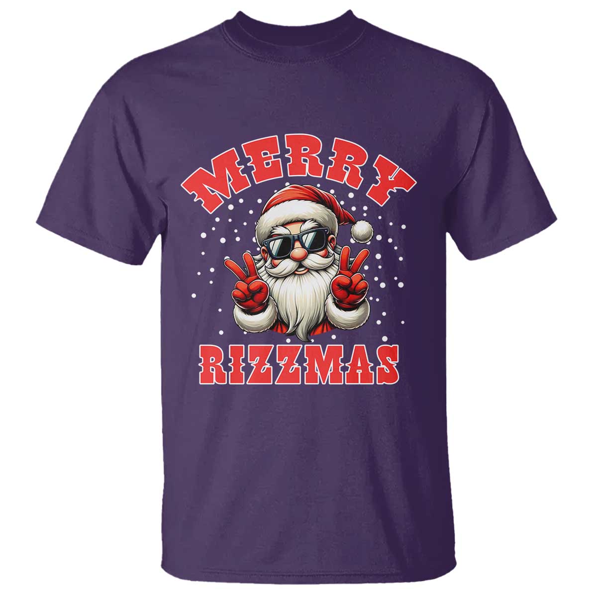 Funny Santa Rizz Christmas T Shirt Merry Rizzmas Claus Funny Xmas - Wonder Print Shop