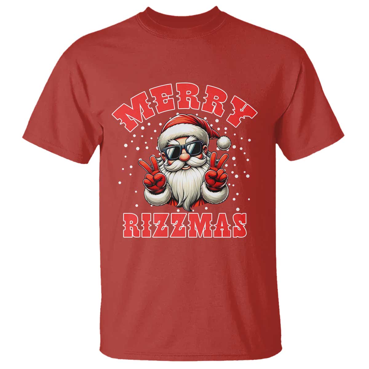Funny Santa Rizz Christmas T Shirt Merry Rizzmas Claus Funny Xmas - Wonder Print Shop
