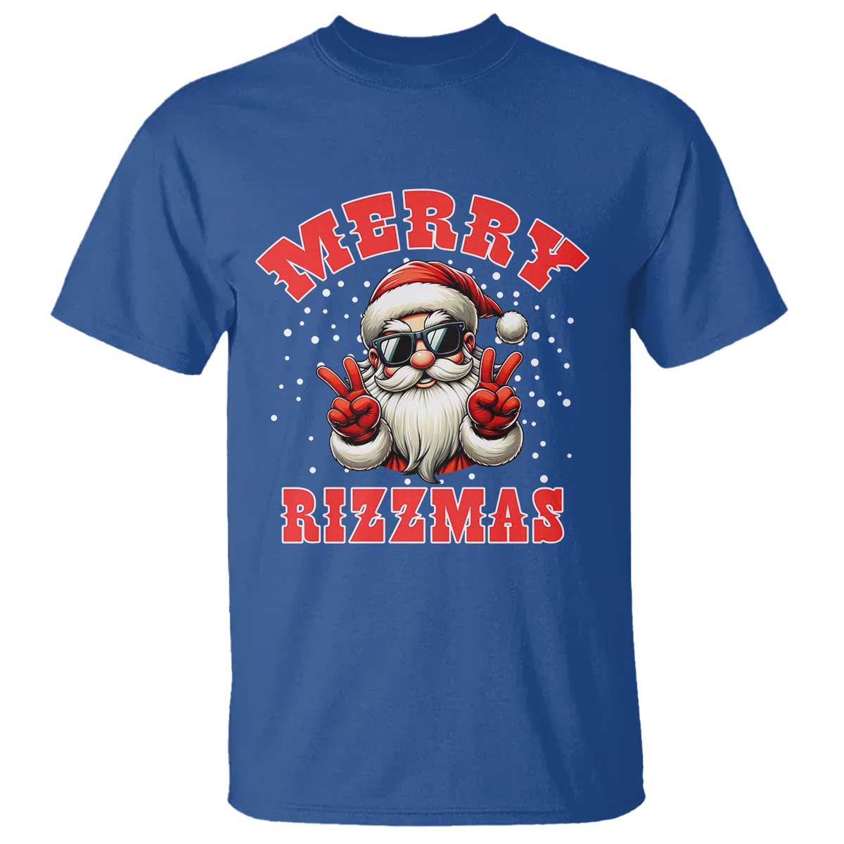 Funny Santa Rizz Christmas T Shirt Merry Rizzmas Claus Funny Xmas - Wonder Print Shop