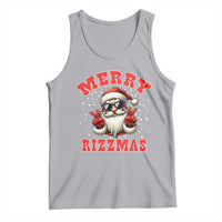 Funny Santa Rizz Christmas Tank Top Merry Rizzmas Claus Funny Xmas