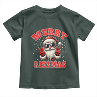 Funny Santa Rizz Christmas Toddler T Shirt Merry Rizzmas Claus Funny Xmas