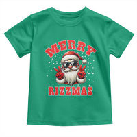 Funny Santa Rizz Christmas Toddler T Shirt Merry Rizzmas Claus Funny Xmas